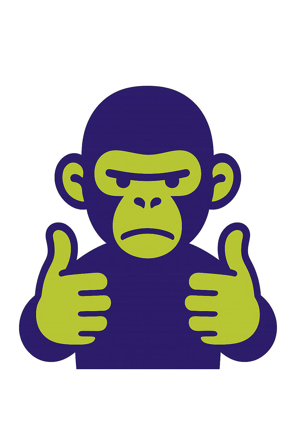 Illustration: An ape hand gripping a lightning-bolt tool